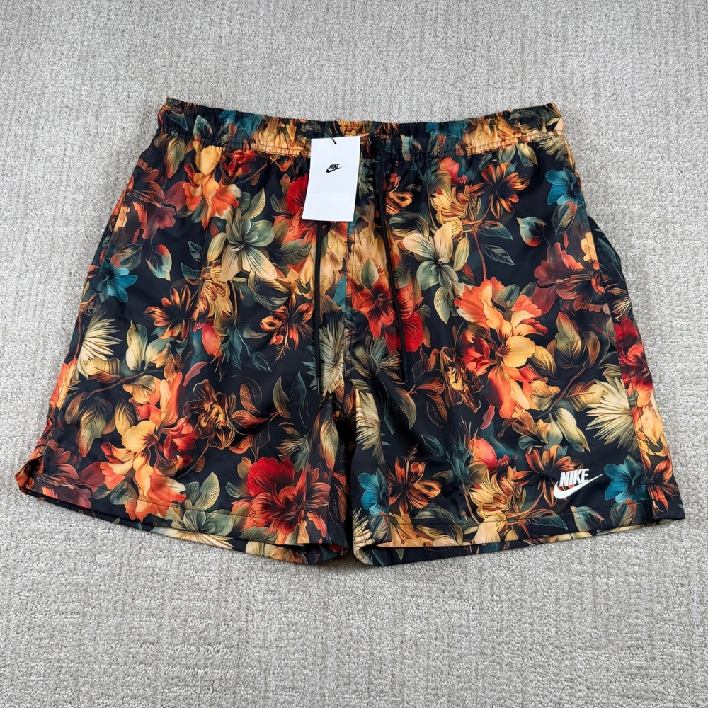 NEW Nike Mens Large Club Sportswear 6" Woven Flow Mesh Lined Shorts IB8551-045